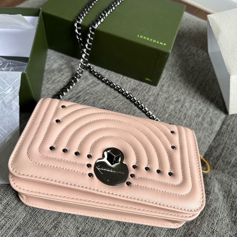 Longchamp Pink  Chain Bag